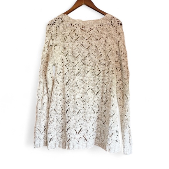Anthropologie Moth Eyelet Crochet Sweater - Picture 3 of 5